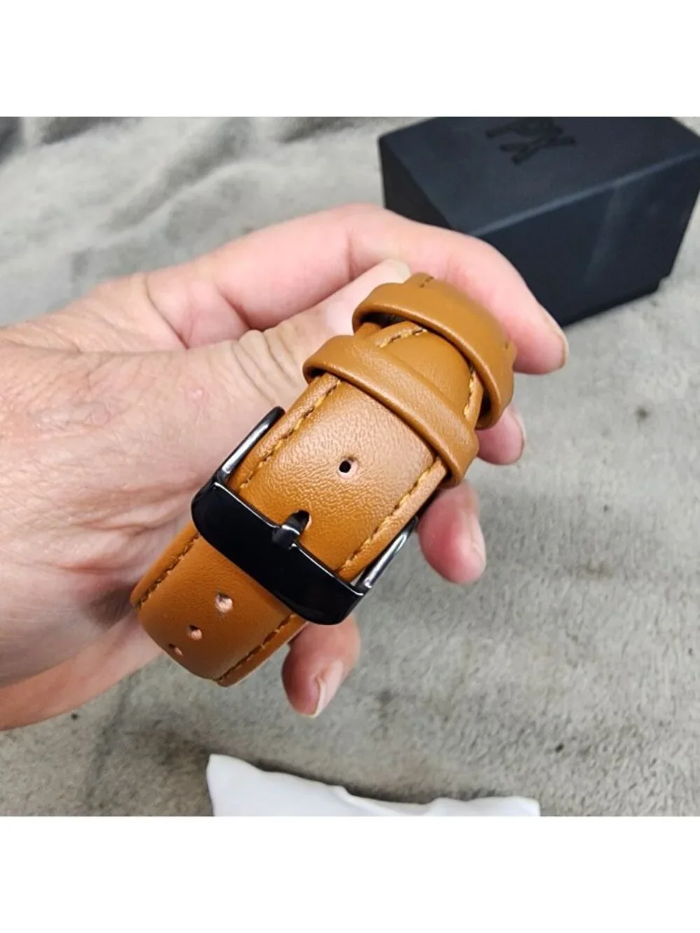 PX Watch Mens One Size Keith Brown Leather Strap *NWT*